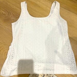 NWOT SHEIN White Lace Tank Top
